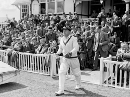 John Grimsley volunteers to work at the Bradman Museum