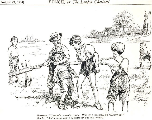 Punch cartoon. August 29 1934.