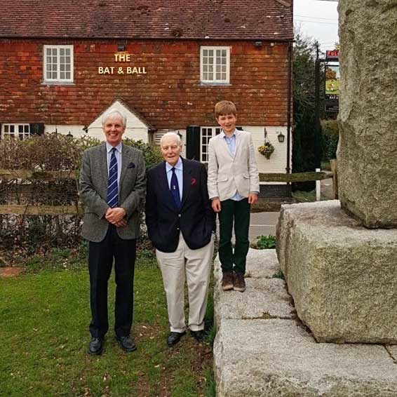 Dave Allen, Alan Rayment with Stephen Codling (our youngest member)