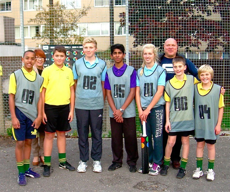 Cage Cricket at St Edmund's School